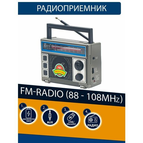 Купить Радиоприемник EPE FP-1367U silver
Компактный переносной радиоприемник работает в...