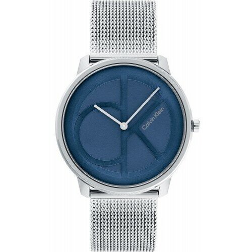 Купить Наручные часы CALVIN KLEIN, серебряный
Часы имеют синий циферблат с фирменным ло...