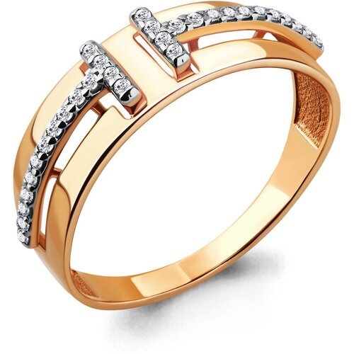 Купить Кольцо Diamant online, золото, 585 проба, фианит, размер 16.5, золотой
<p>В наше...