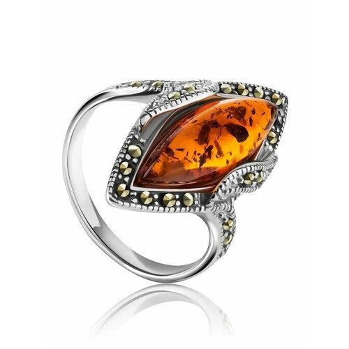 Купить Кольцо, янтарь, безразмерное, коричневый, серебряный
Красивое изящное кольцо из...
