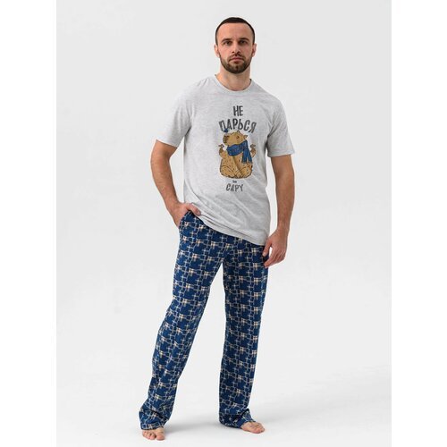 Купить Пижама Avrora, размер 54
Представляем вашему вниманию пижаму мужскую со штанами...