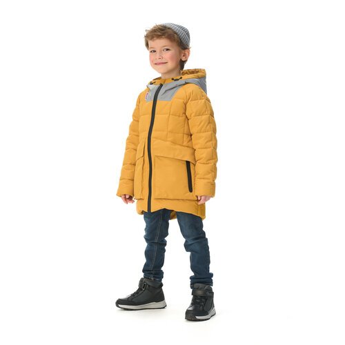 Купить Парка Oldos Ник, размер 110, желтый
Куртка утепленная для мальчиков "Ник" создан...