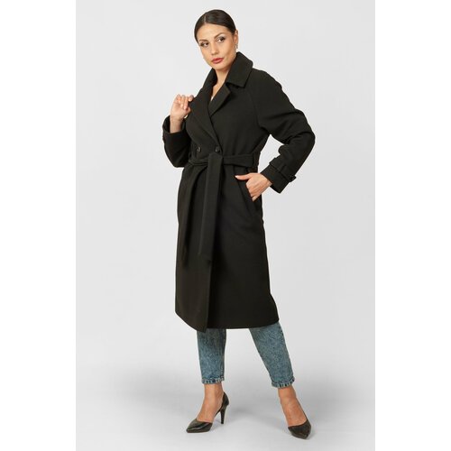 Купить Пальто MARGO, размер 48-50, черный
Демисезонное пальто прямого кроя с английским...