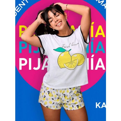 Купить Пижама Kayser, размер XL, белый, желтый
Пижама KAYSER с шортами – стильный и ком...