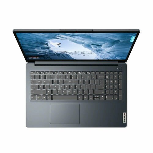 Купить Ноутбук 15.6" HD LENOVO IdeaPad 1 blue (Cel N4020/8Gb/256Gb SSD/VGA int/noOS) ((...