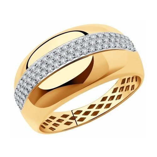 Купить Кольцо Diamant online, золото, 585 проба, фианит, размер 22
<p>В нашем интернет-...
