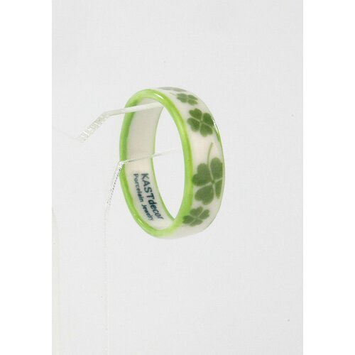Купить Кольцо KASTdecor, размер 17, зеленый, белый
Кольцо женское ручной работы из фарф...