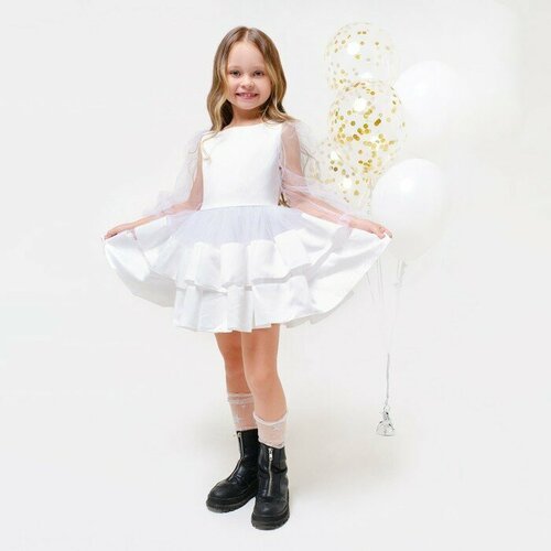 Купить Платье Kaftan, размер 32, белый
Платье нарядное детское KAFTAN: плательная ткань...