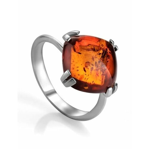 Купить Кольцо, янтарь, безразмерное, коричневый, серебряный
кольцо с натуральным янтаре...