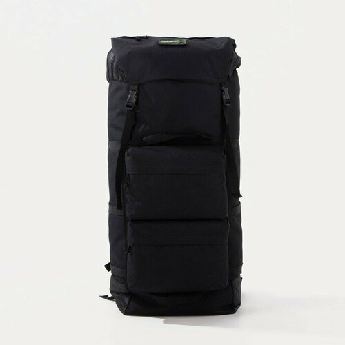 Купить Рюкзак туристический Huntsman на стяжке, 100 л, 4 наружных кармана, черный (пикб...