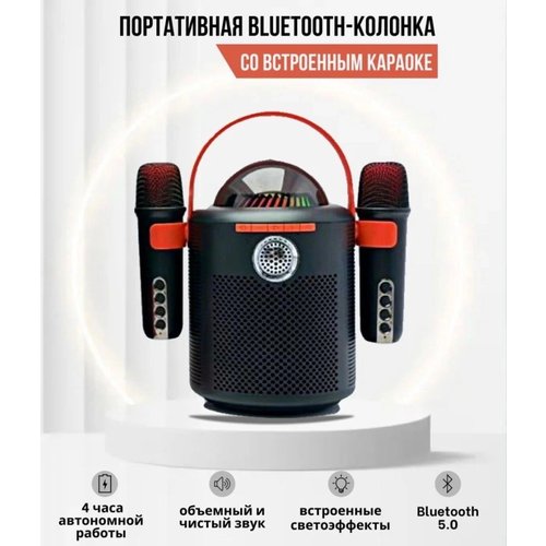 Купить Портативная акустика/Колонка с микрофонами Черная/Стильная
Портативная Bluetooth...
