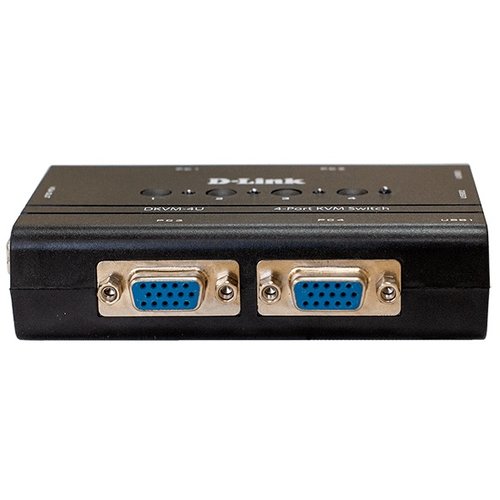 Купить D-Link Коммутатор консоли D-Link DKVM-4U/C2A, 4-port KVM Switch with VGA and USB...