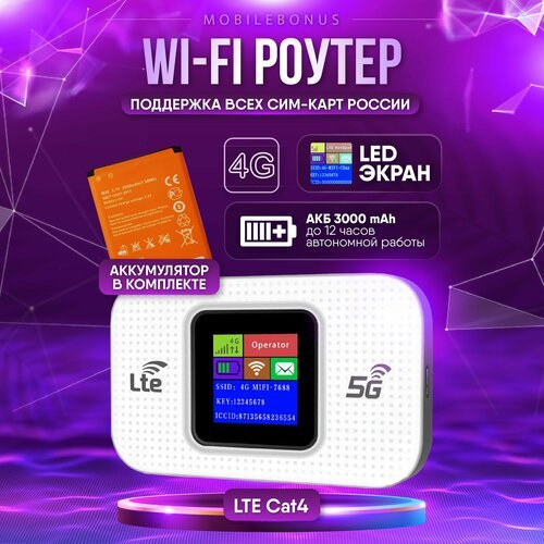 Купить Мобильный портативный роутер 5G/ WI-FI модем карманный
Мини Wi fi модем - это ка...