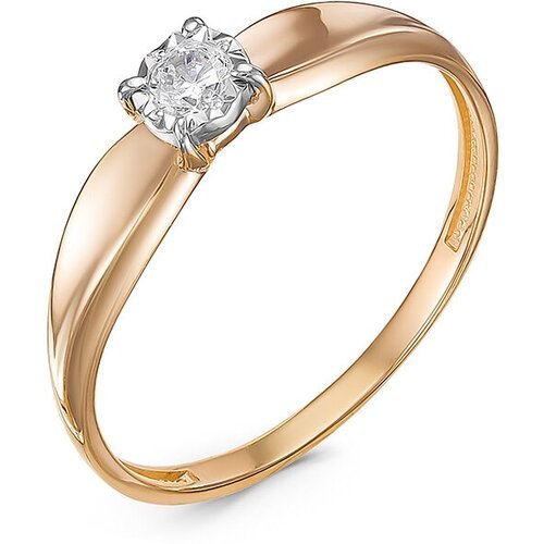 Купить Кольцо помолвочное Diamant online, золото, 585 проба, фианит, размер 17.5
<p>В н...