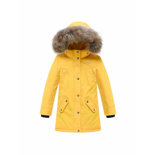Купить Парка, размер 122, желтый
Зимняя детская куртка парка от Valianly для девочки им...