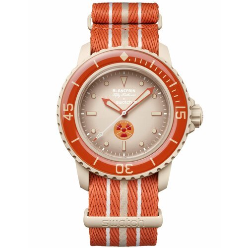 Купить Наручные часы swatch SO35N100, бежевый, красный
Часы Blancpain X Swatch воздают...