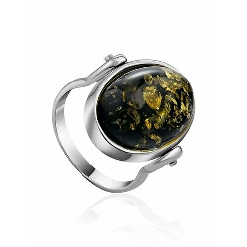 Купить Кольцо, янтарь, безразмерное, желтый, зеленый
Необычное кольцо из с натуральным...