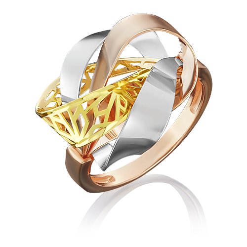 Купить Кольцо PLATINA, комбинированное золото, 585 проба, размер 16
<br>Размер: 16 

Ск...