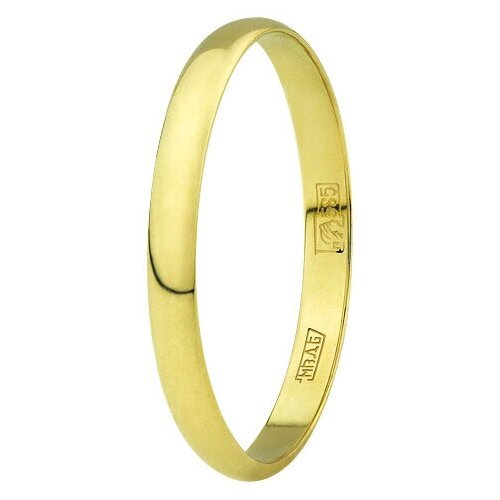 Купить Кольцо обручальное AZADE, желтое золото, 585 проба, размер 22, ширина 2 мм, желт...