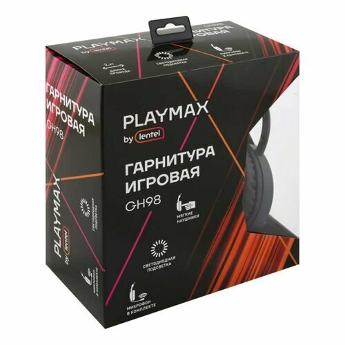 Купить PLAYMAX GH98 / гарнитура игровая / наушники игровые / наушники с микрофоном
PLAY...