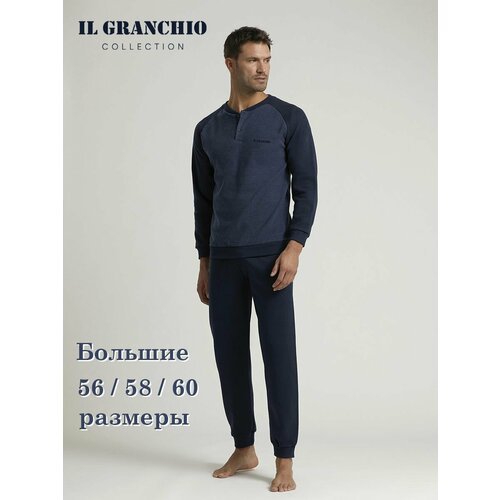 Купить Пижама Il Granchio, размер 3XL, синий
Мужская пижама от итальянского бренда IL G...