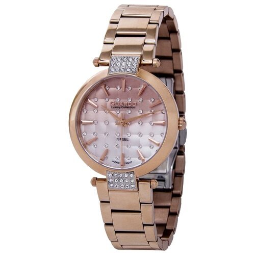 Купить Наручные часы Guardo Box Set, мультиколор, розовый
Часы Guardo S2040-3.8 сталь-р...
