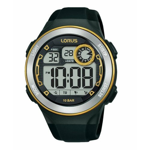 Купить Наручные часы Lorus R2379NX9, черный, желтый
Спортивные Кварцевые часы с силикон...