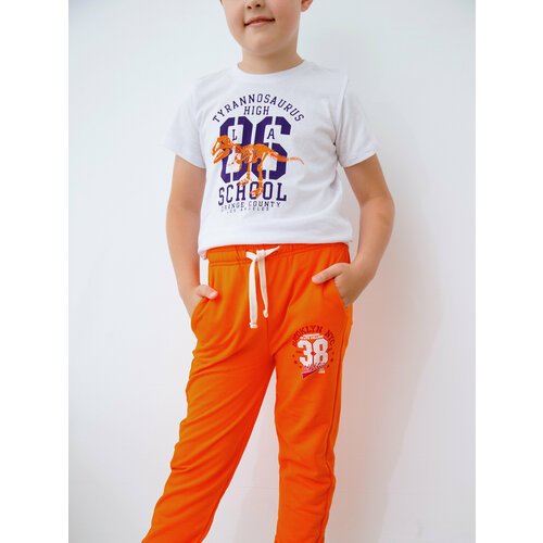 Купить Брюки Ohana kids, размер 110-116, оранжевый
Брюки для мальчика довольно универса...