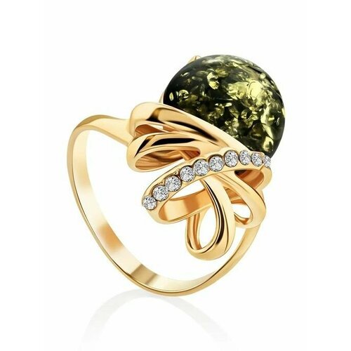 Купить Кольцо, янтарь, безразмерное, зеленый, золотой
Яркое и кольцо из пробы с пой, ук...