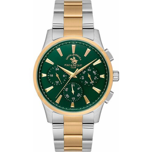 Купить Наручные часы SANTA BARBARA POLO & RACQUET CLUB, серебряный, зеленый
Мужские час...