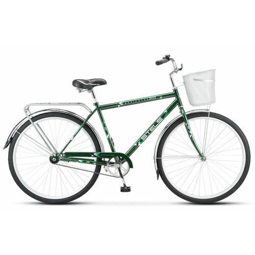 Купить Городской велосипед Stels 28" Navigator 300 C Z010 тёмный-зелёный (Комплект с ко...