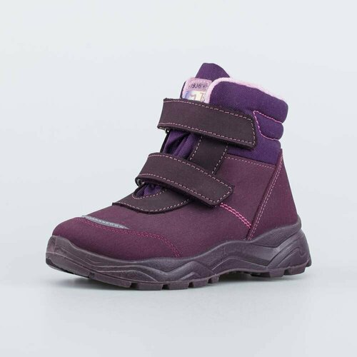 Купить Ботинки КОТОФЕЙ, размер 31, фиолетовый
Фиолетовые ботинки на липучках имеют байк...