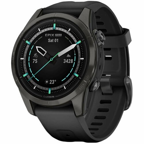 Купить Смарт-часы Garmin EPIX Pro Gen 2 42mm Sapphire Carbon Gray DLC Titanium with Bla...