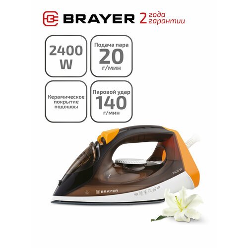 Купить Утюг BRAYER BR4003/BR4003GY, коричневый
Максимальная мощность 2400 Вт Керамическ...