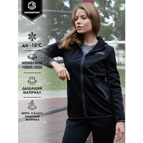 Купить Куртка CroSSSport, размер 44, черный
Спортивная куртка для бега и занятий спорто...