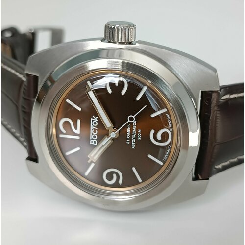 Купить Наручные часы Восток, коричневый
Часы Восток Амфибия 170963<br>Циферблат имеет б...