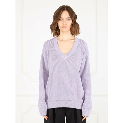 Купить Пуловер ELEGANZZA, размер L, фиолетовый
Пуловер рельефной вязки с длинными рукав...