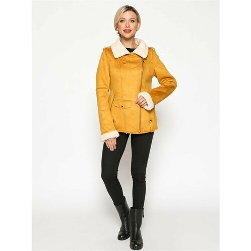 Купить Куртка Prima Woman, размер 44, желтый
Косуха женская с поясом тред сезона 2022....