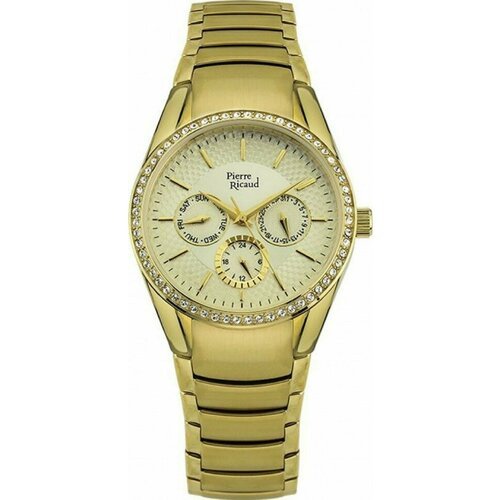 Купить Наручные часы Pierre Ricaud, золотой
Женские кварцевые часы с кристаллами в круг...