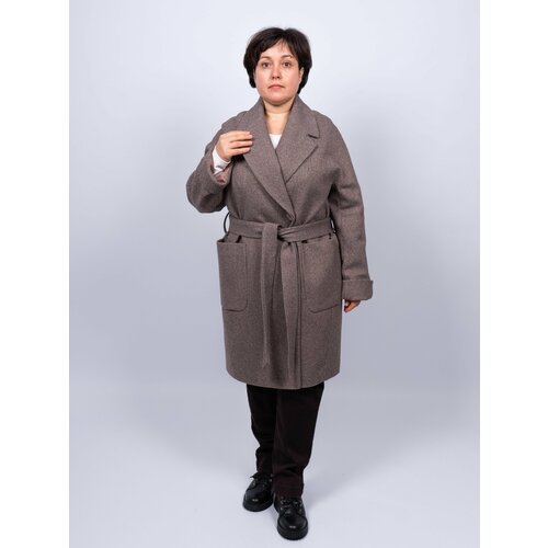 Купить Пальто , размер 52, коричневый
Стильное женское демисезонное пальто средней длин...
