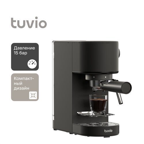 Купить Кофеварка рожковая с сенсорным управлением Tuvio TCM01EM, черный
Tuvio — это бре...