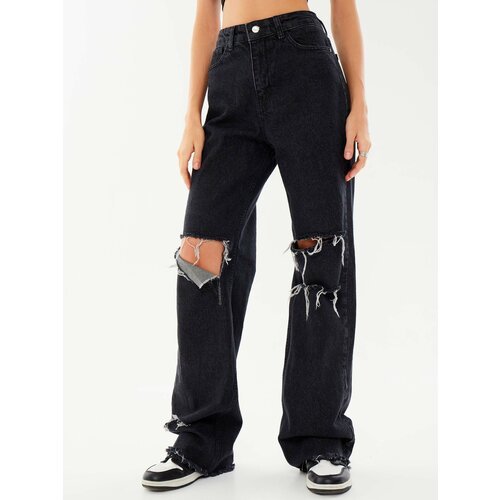 Купить Джинсы FEELZ, размер 29, черный
Модные джинсы широкие с завышенной талией подойд...