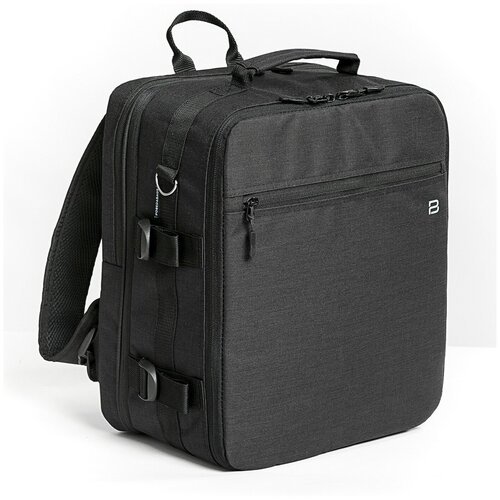 Купить Рюкзак-трансформер сумка для ручной клади Pobedabags Black Advanced 36x30x27/20...