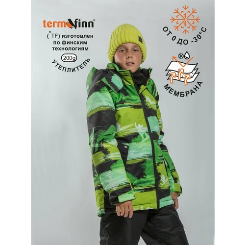 Купить Куртка ARTEL, размер 128, черный, зеленый
Зимняя, детская утепленная куртка спор...