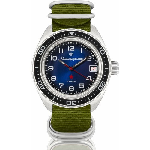 Купить Наручные часы Восток Командирские, зеленый
Мужские наручные часы с автоподзаводо...
