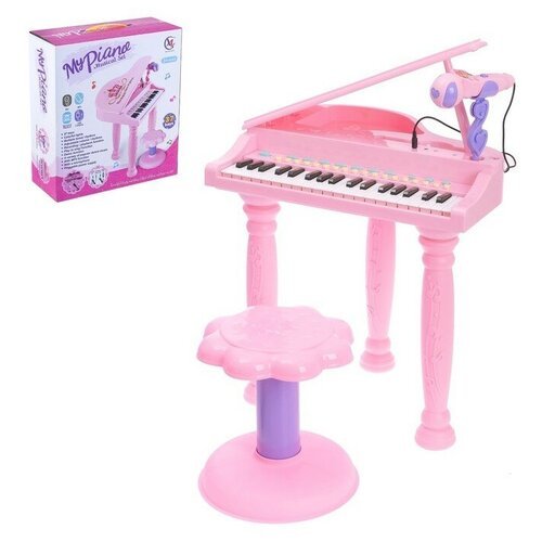 Купить Пианино «Розовая мечта» с микрофоном и стульчиком, световые и звуковые эффекты
З...