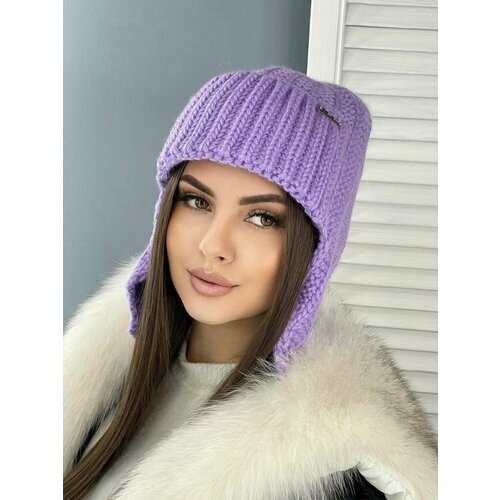 Купить Шапка Женская шапка теплая зимняя, размер Универсальный, фиолетовый
Нежная и мяг...