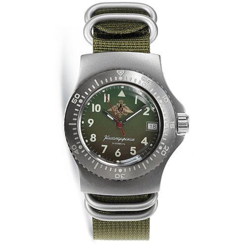 Купить Наручные часы Восток Командирские, зеленый, серебряный
Российские механические ч...