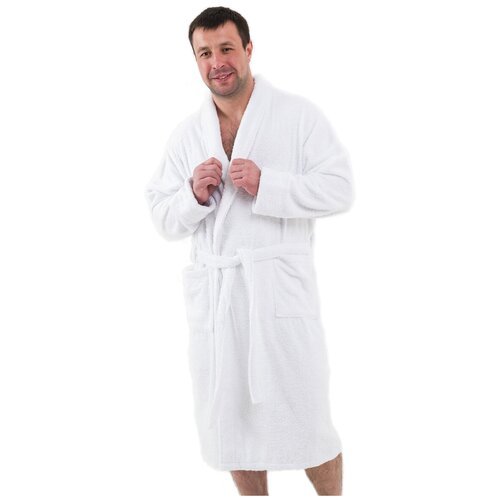 Купить Халат BIO-TEXTILES, размер 52-54, белый
Тёплый махровый халат Bio-Textiles предн...