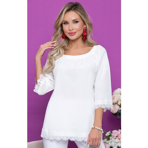 Купить Блуза , размер 44, белый
Красивая женская блузка в белом цвете. Модель А-силуэта...